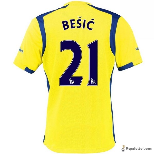 Camiseta Everton Replica Tercera Ropa Besic 2016/17 Amarillo